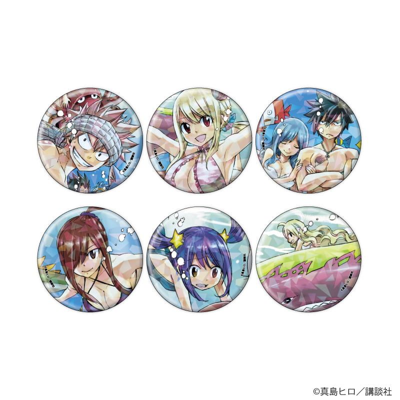 ホログラム缶バッジ(57mm)「FAIRY TAIL」03/コンプリートセット(全6種
