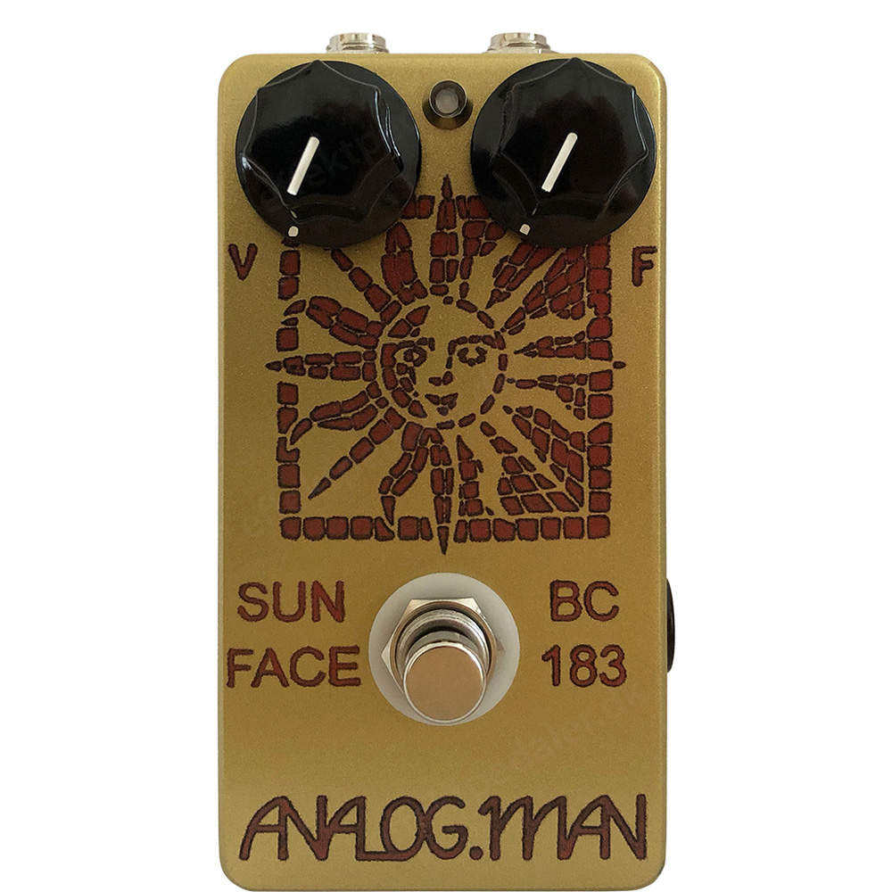 Analog Man Sun Face BC183 Silicon (green LED, DC power jack, top