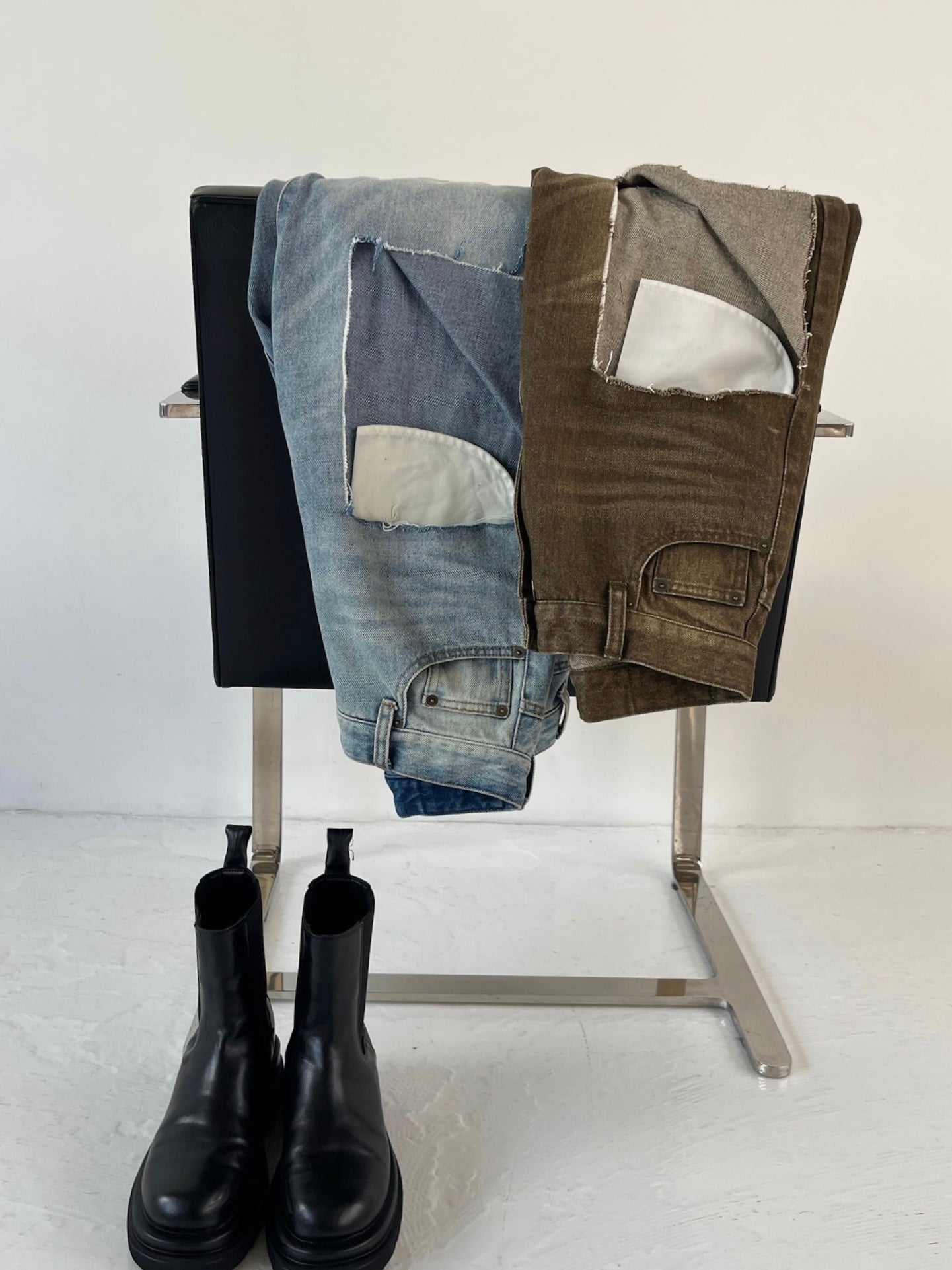 CUT OUT STRAIGHT DENIM | efu(エフ)official通販サイト – efu official