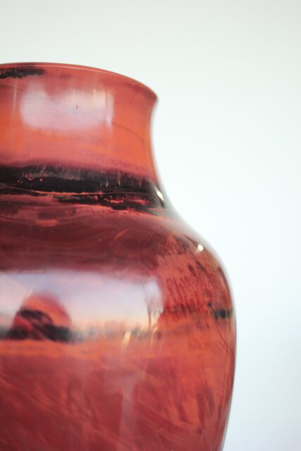 乾隆ガラス風 練上硝子花瓶 Y021｜骨董店 のびる 古美術 骨董 和風建具