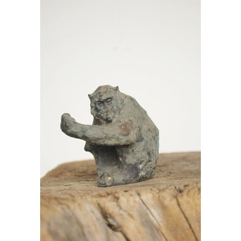 吉田三郎 ブロンズ【猿】 M175｜骨董店 のびる 古美術 骨董 和風建具