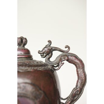 三浦研斎 斑柴銅 佐渡銅器 水注/水滴 M359｜骨董店 のびる 古美術 骨董