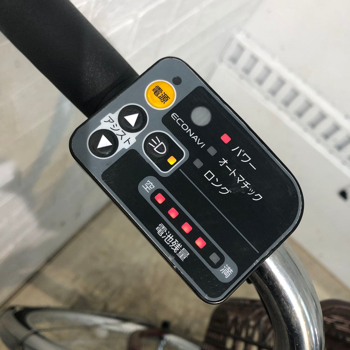 中古電動自転車 パナソニック ビビ ライト U レッド 26インチ YD090