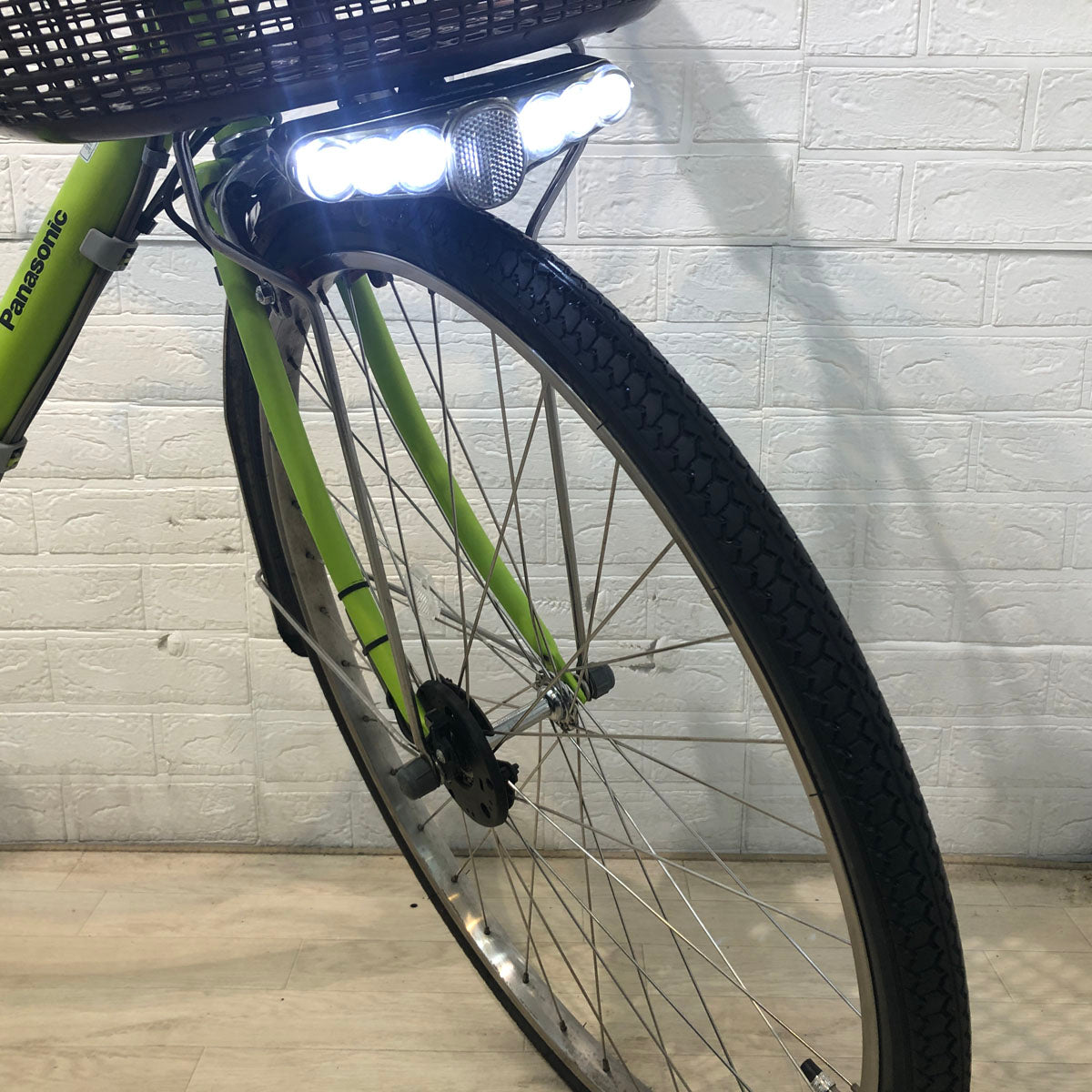 中古電動自転車 訳あり パナソニック ビビ DX グリーン 26インチ YD094