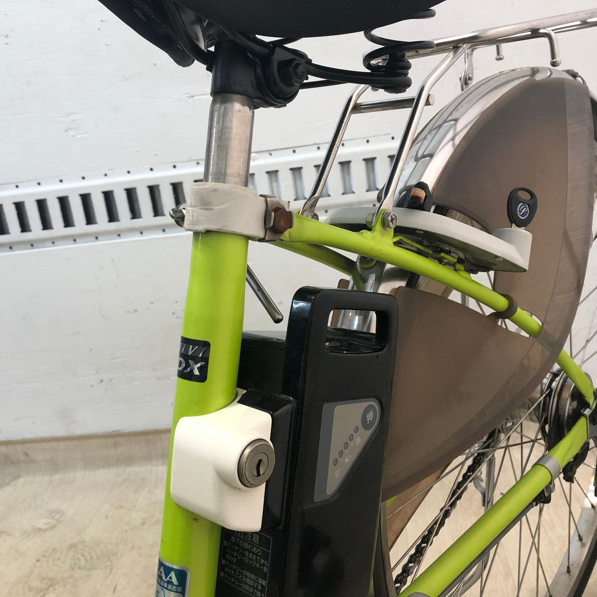 中古電動自転車 訳あり パナソニック ビビ DX グリーン 26インチ YD094