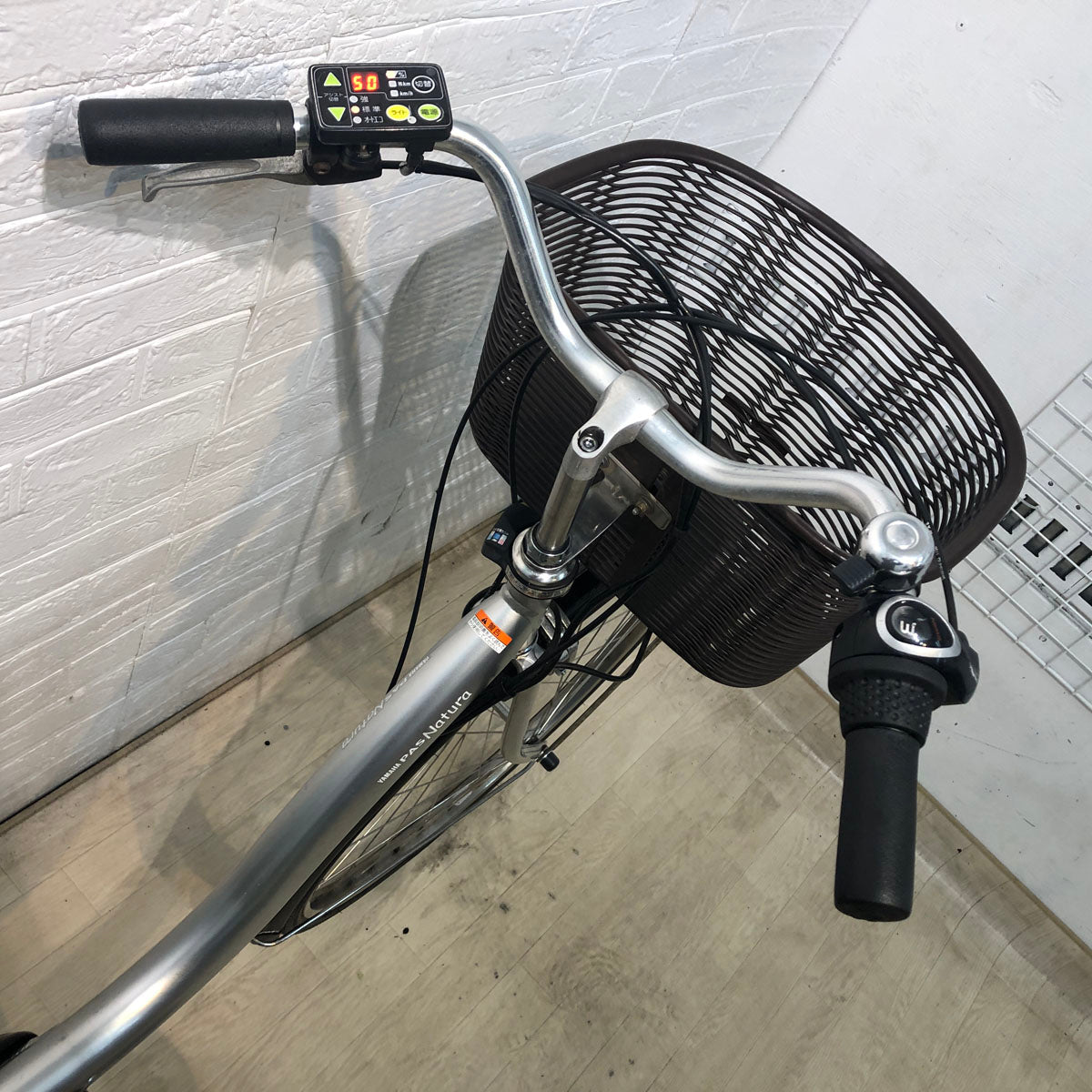 中古電動自転車 ヤマハ PAS ナチュラ L シルバー 26インチ YD096 – e
