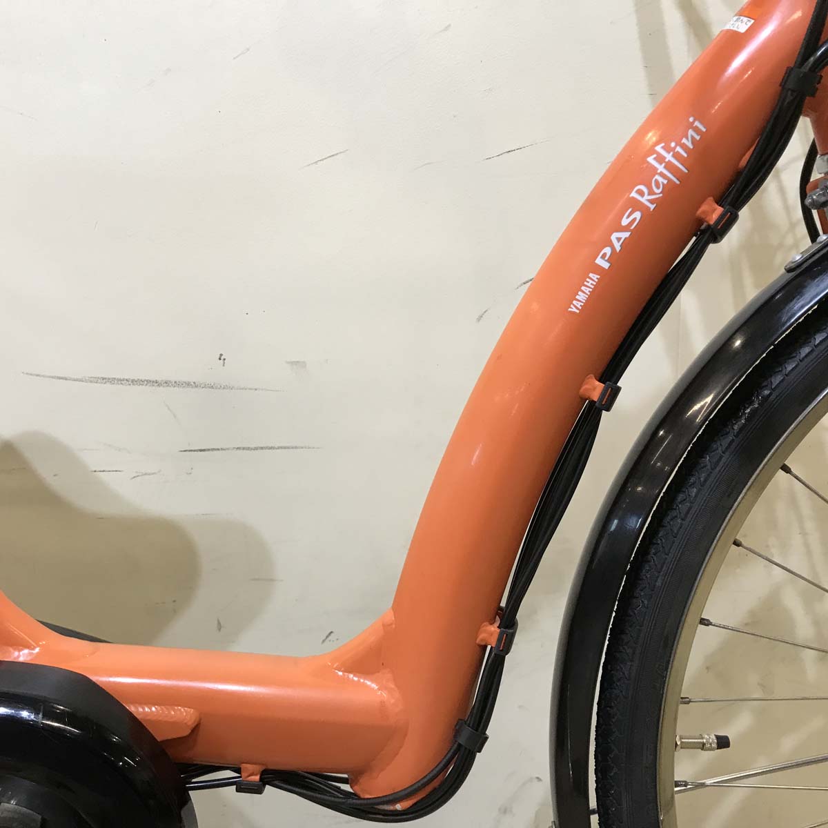 電動自転車 ヤマハ PAS ラフィーニ L オレンジ 26インチ KX093 【中古