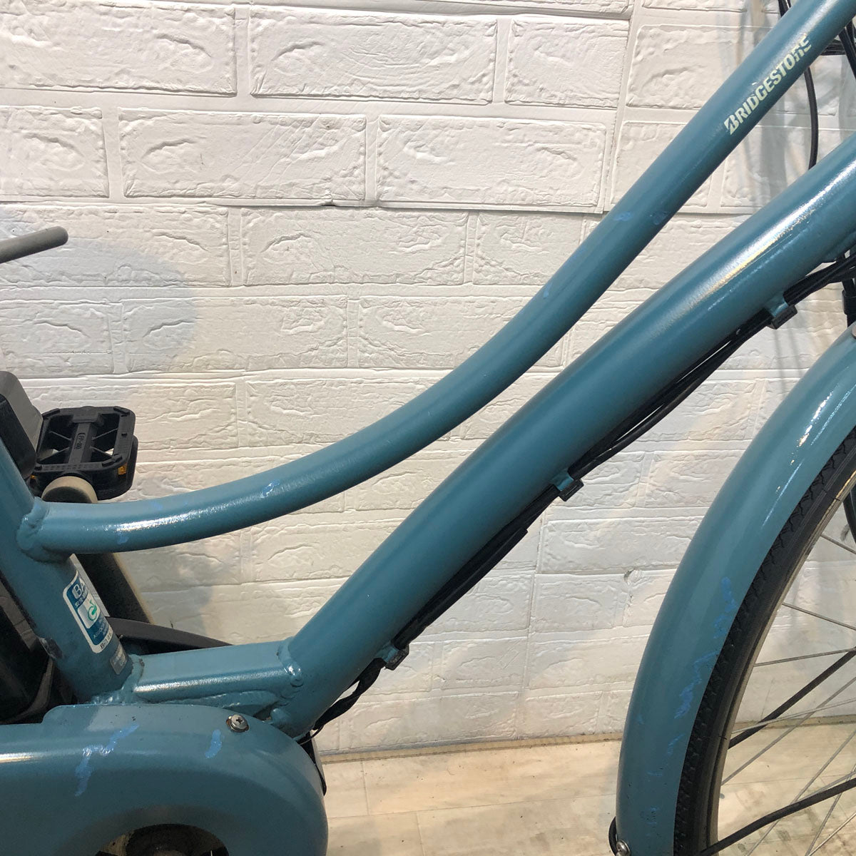 中古電動自転車 ブリヂストン アシスタ ポルク グリーンアッシュ 26