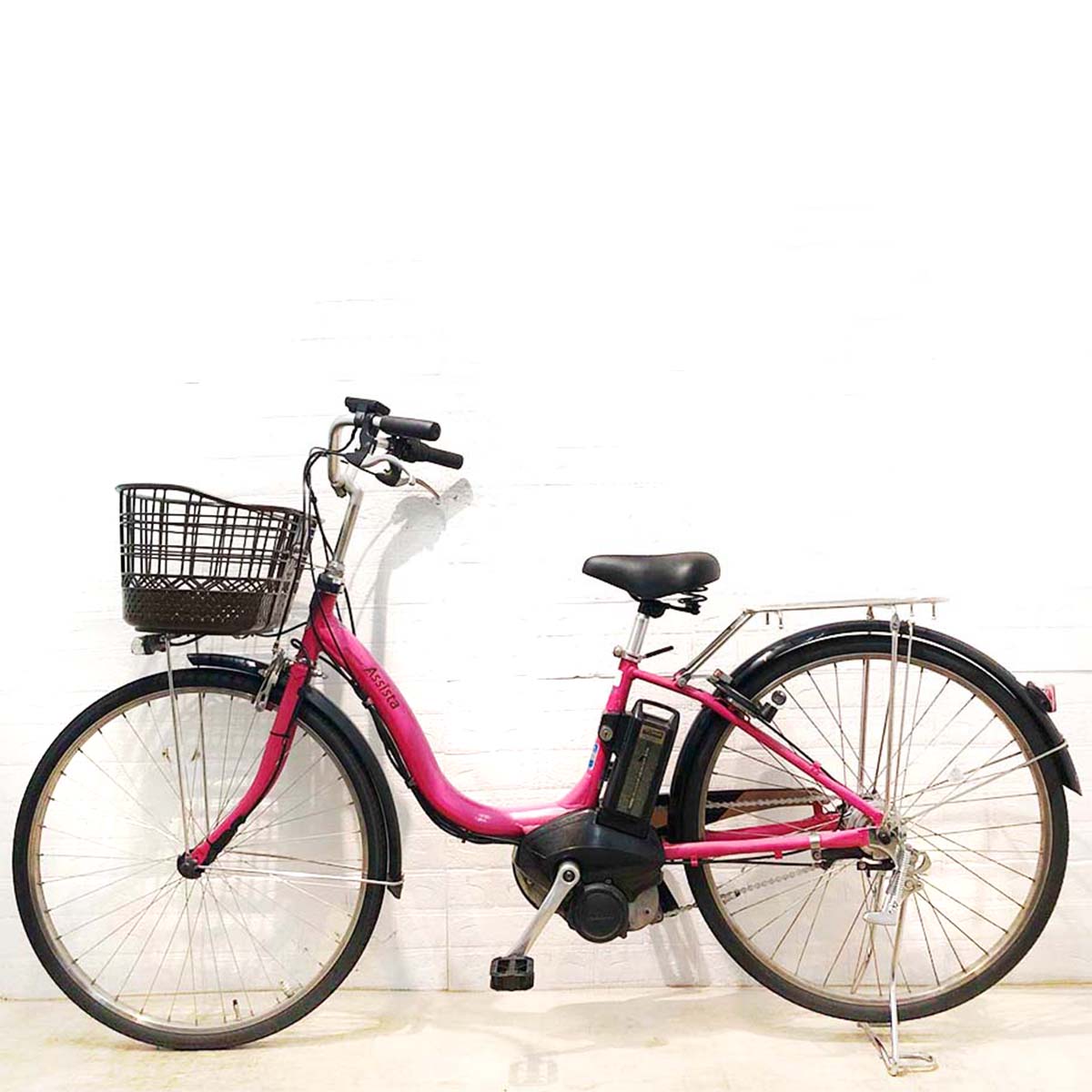 中古電動自転車 ブリヂストン アシスタ DX ピンク 26インチ YX118 – e