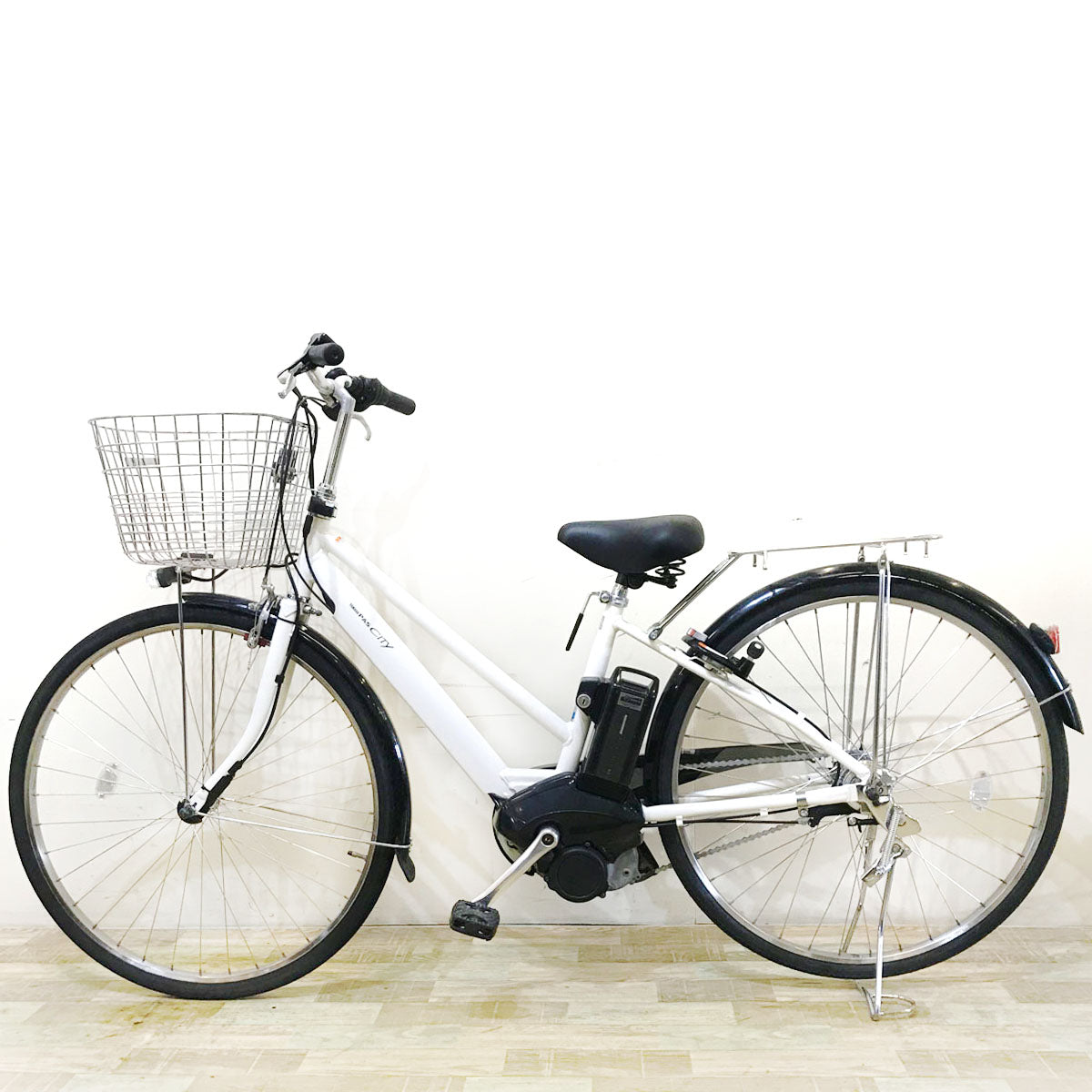 中古電動自転車 ヤマハ PAS CITY SP5 パス シティ ホワイト 27インチ