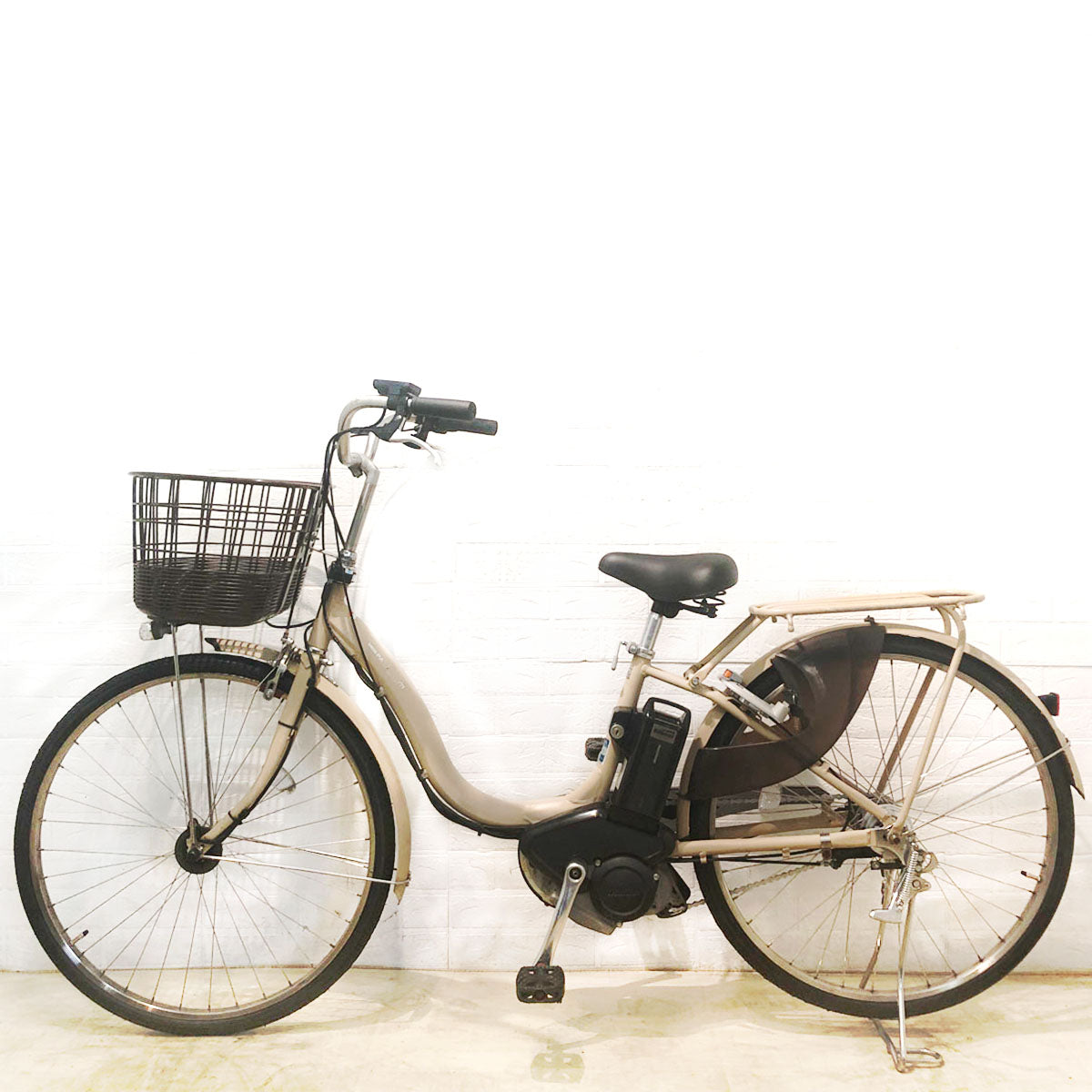 中古電動自転車 ヤマハ PAS ナチュラ L DX ベージュ 26インチ YA115