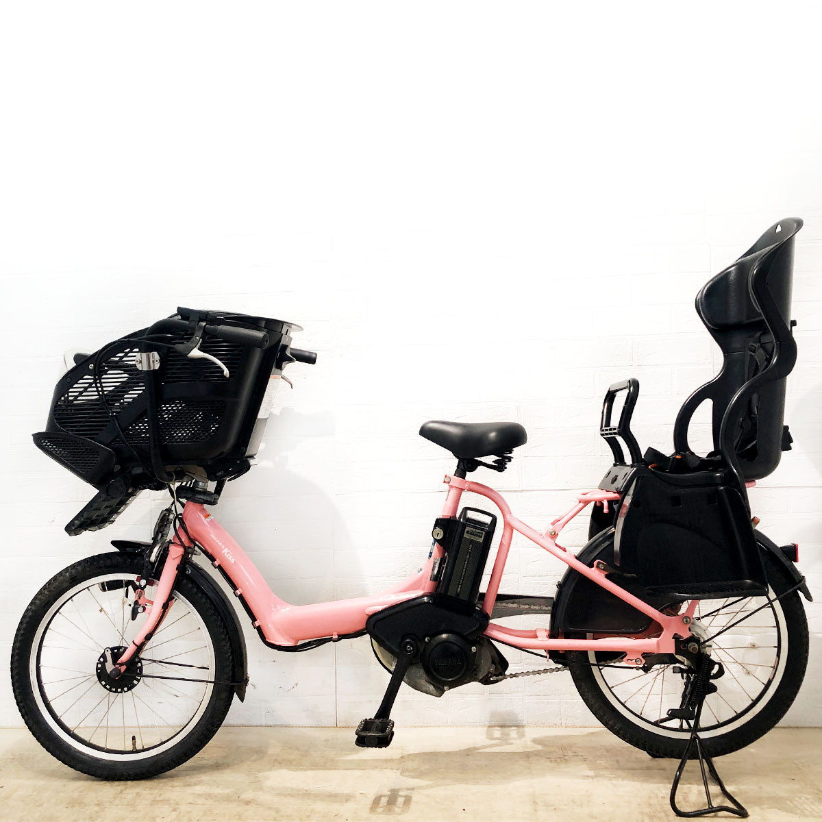 ヤマハ PAS Kiss mini パス キッス ミニ ピンク 20インチ YO075【中古