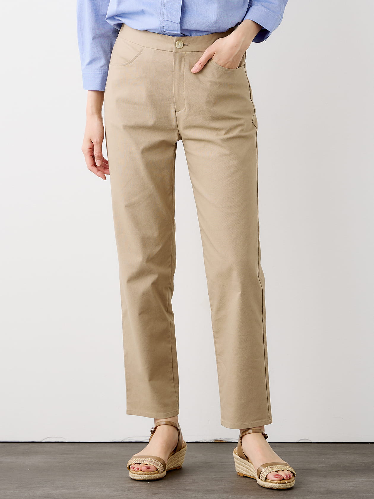 スペシャルプライス】ストレッチピケパンツ（6204431）｜women