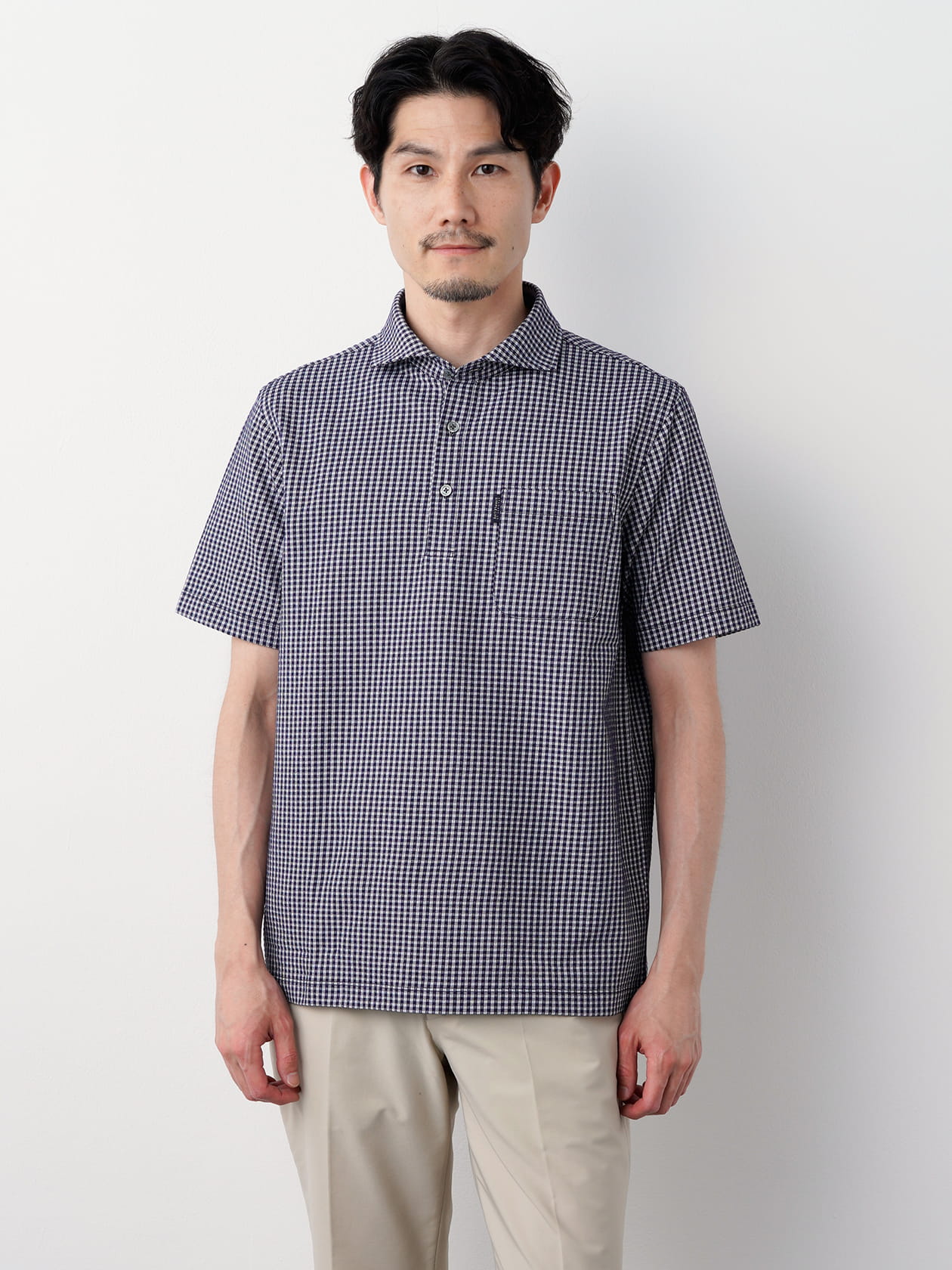 ギンガムチェック半袖ポロシャツ（7204753）｜men（メンズ）｜小泉