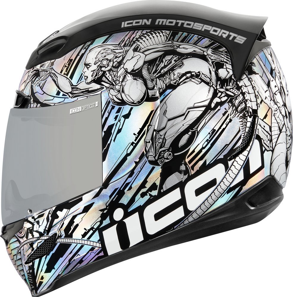 $300.00 Icon Airmada Mechanica Full Face Helmet #1077938