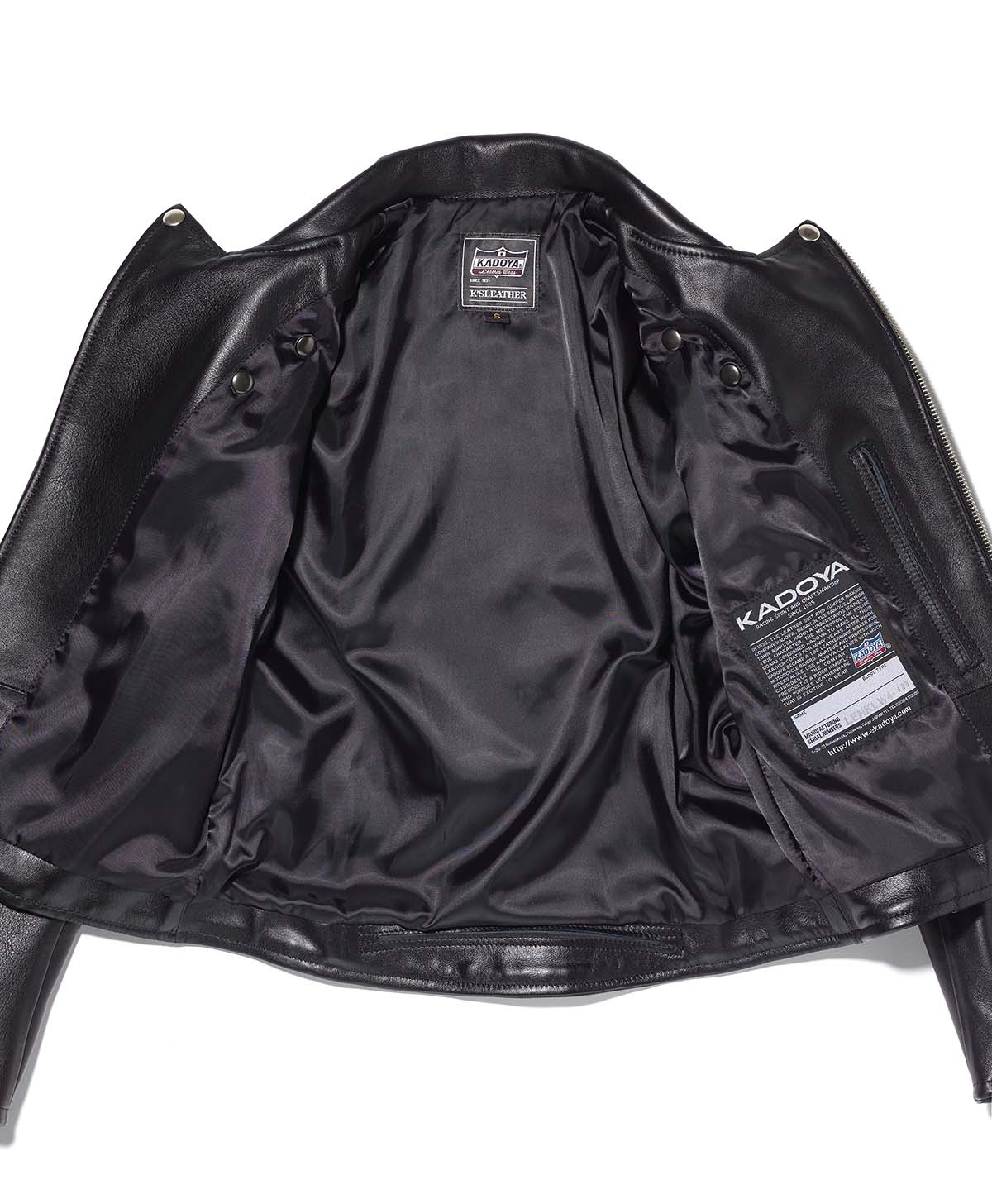 Leather jacket | Kadoya official online shop | KL-W4 / Black (Women's)