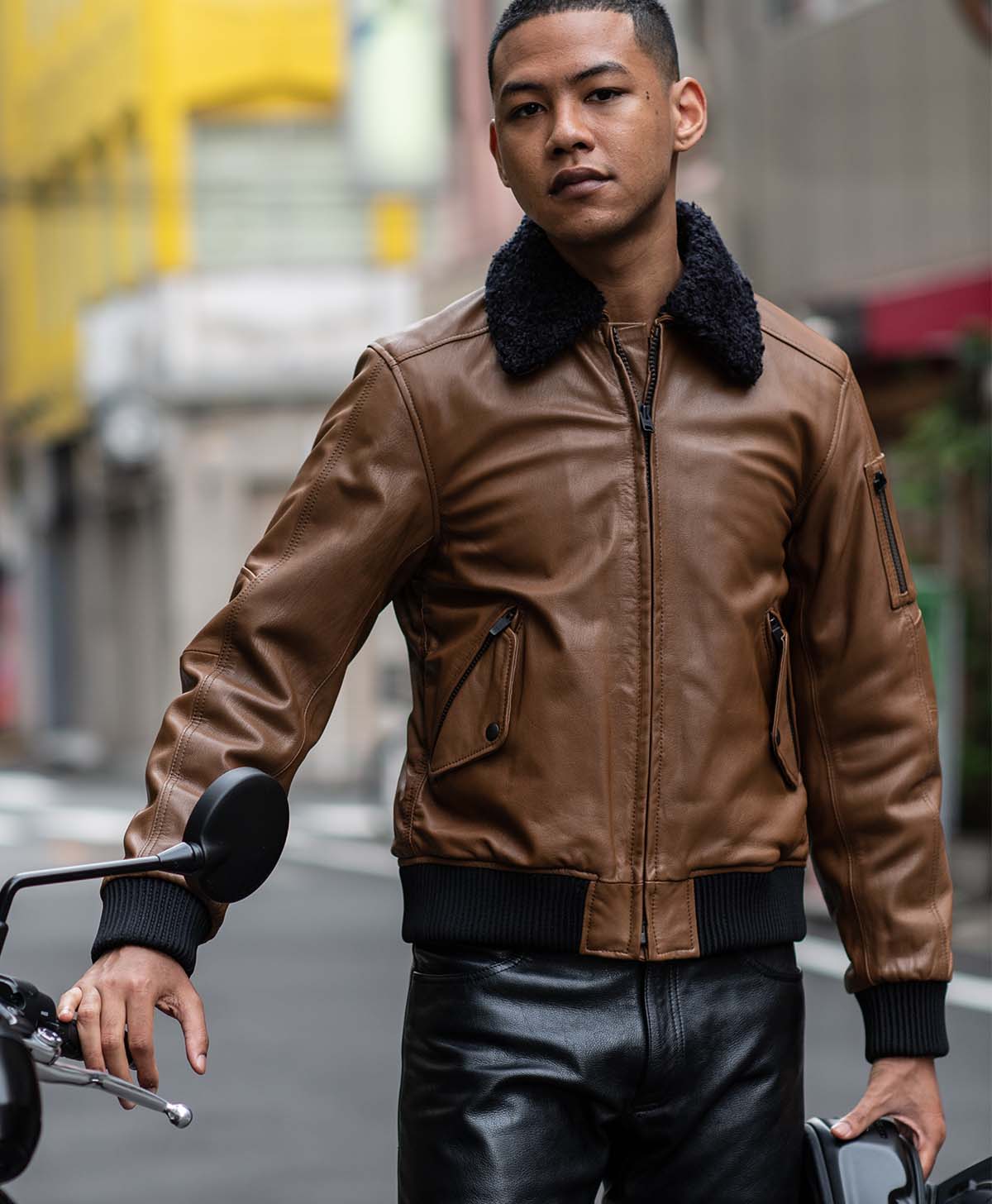 Leather jacket Leather flight jacket | Kadoya official online shop
