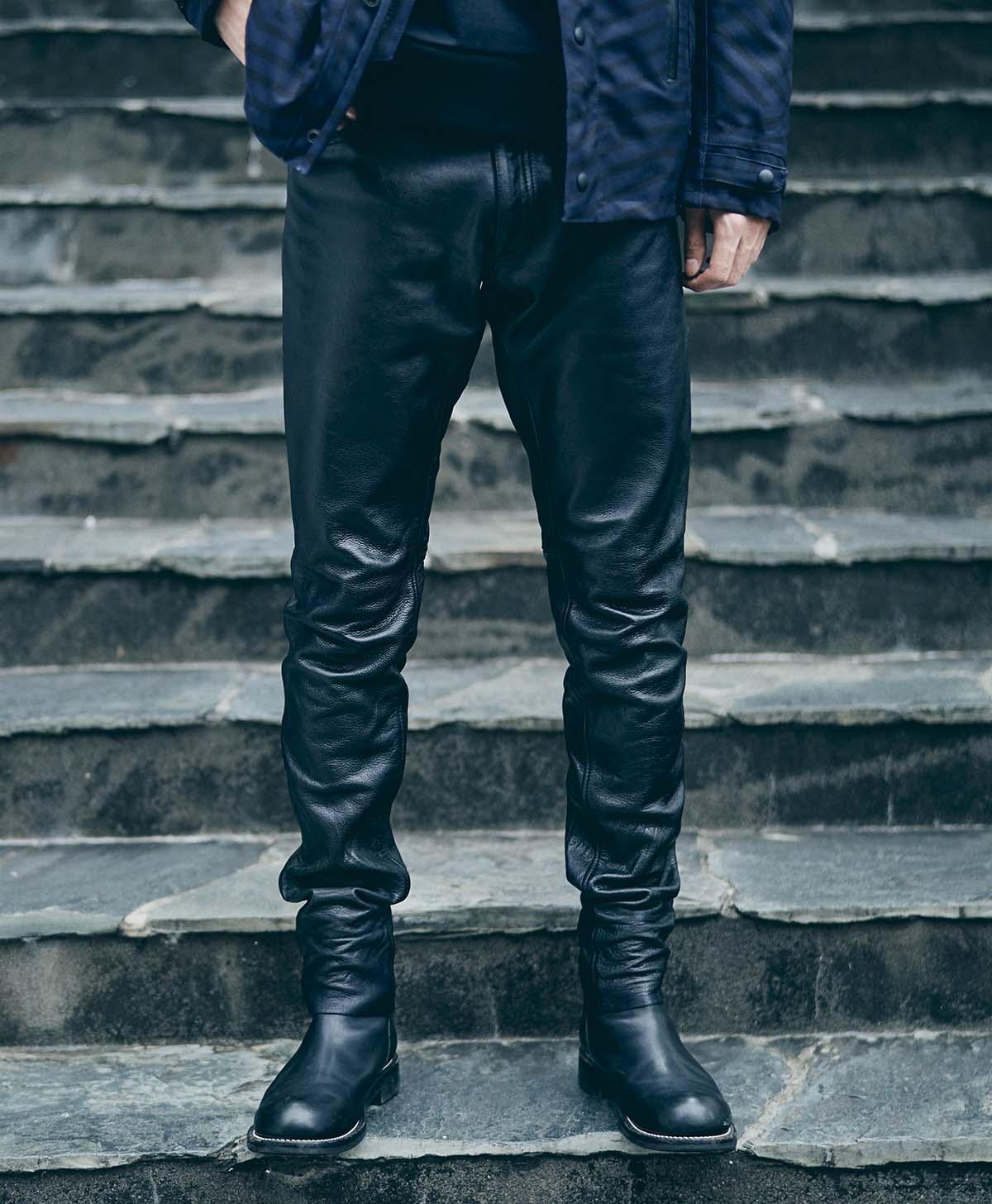 革パンツ スリム レザーパンツ｜カドヤ公式オンラインショップ