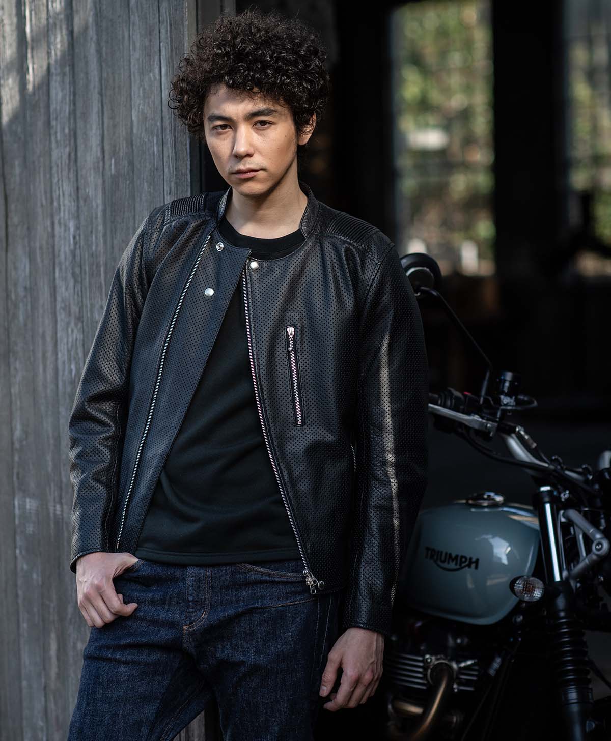 革ジャン パンチング レザージャケット｜カドヤ公式オンラインショップ