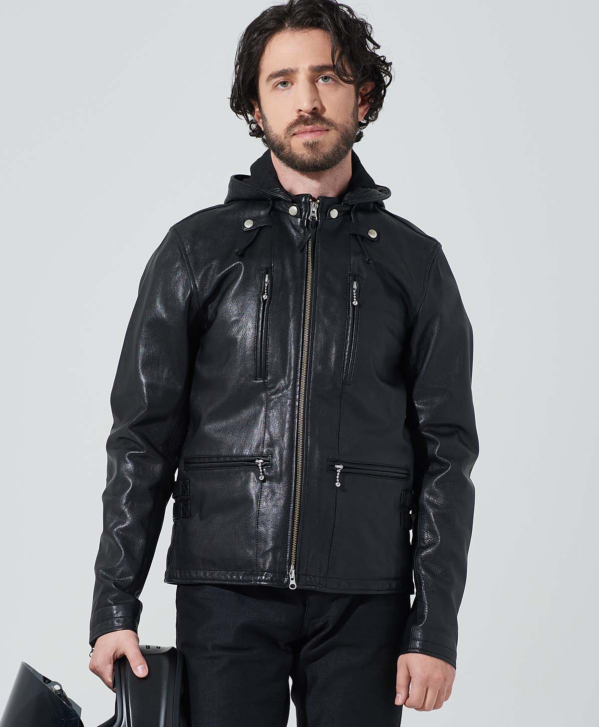 革ジャン フードレザージャケット｜カドヤ公式オンラインショップ