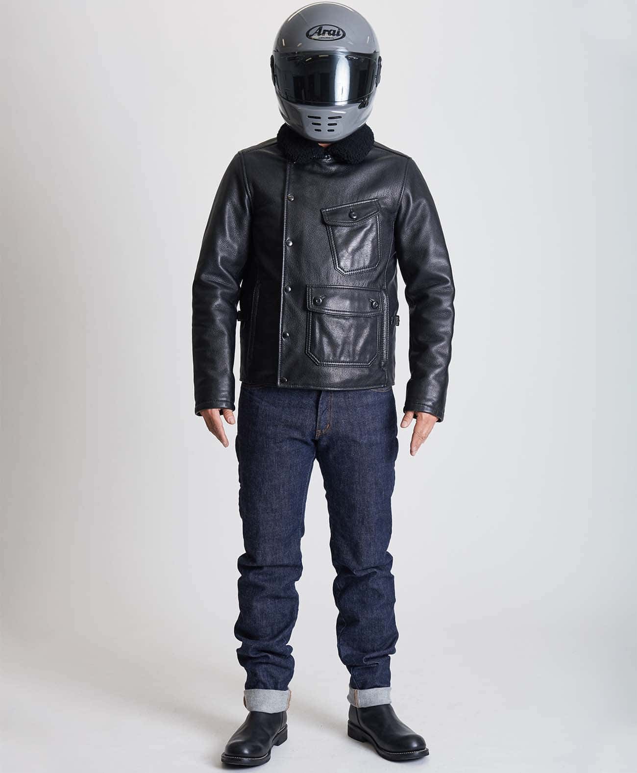 革ジャン レザーコート｜カドヤ公式オンラインショップ｜DE-MOD / ブラック