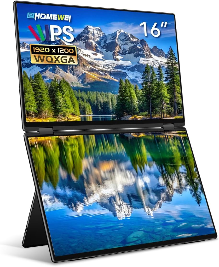 16インチ デュアルモニター 1920 x 1200 60Hz XQ-160NF