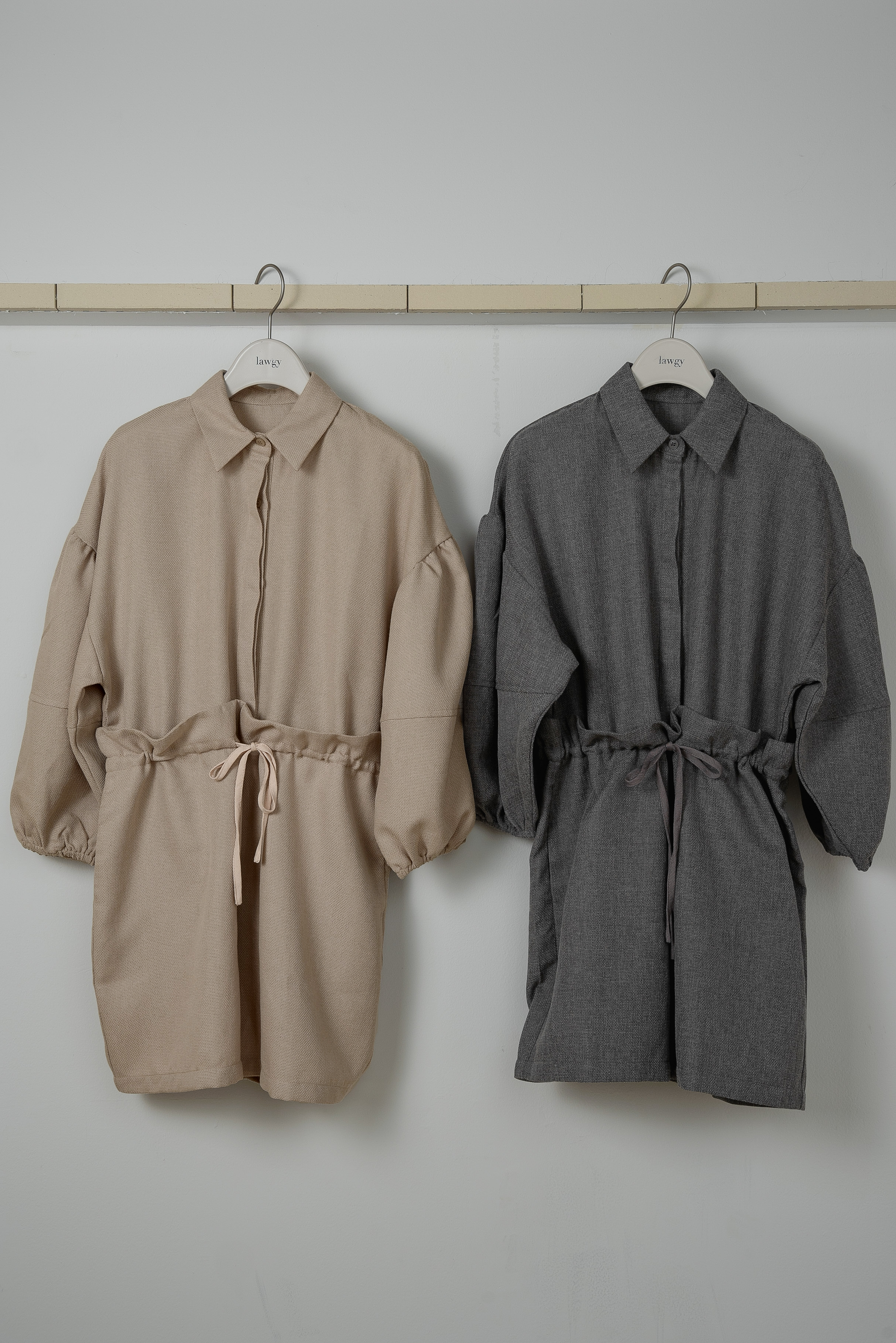 volume sleeve waist gather combinaison – eim online（エイム