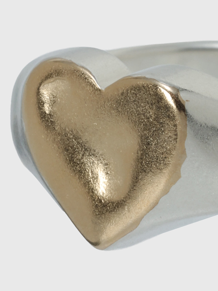 TEN.】ハートシグネットリング MIX 5号