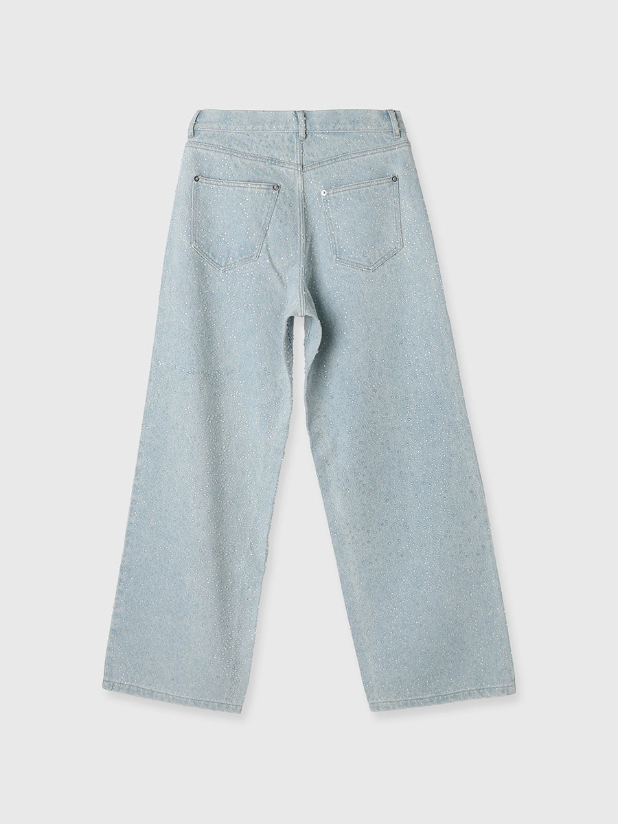 drop patternデニムパンツ