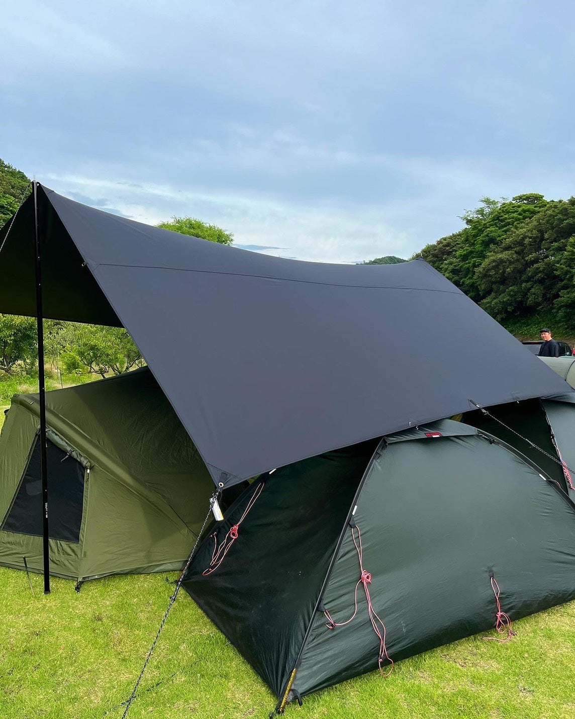 マックワンヘキサタープLサイズ チャコールグレー マックワン