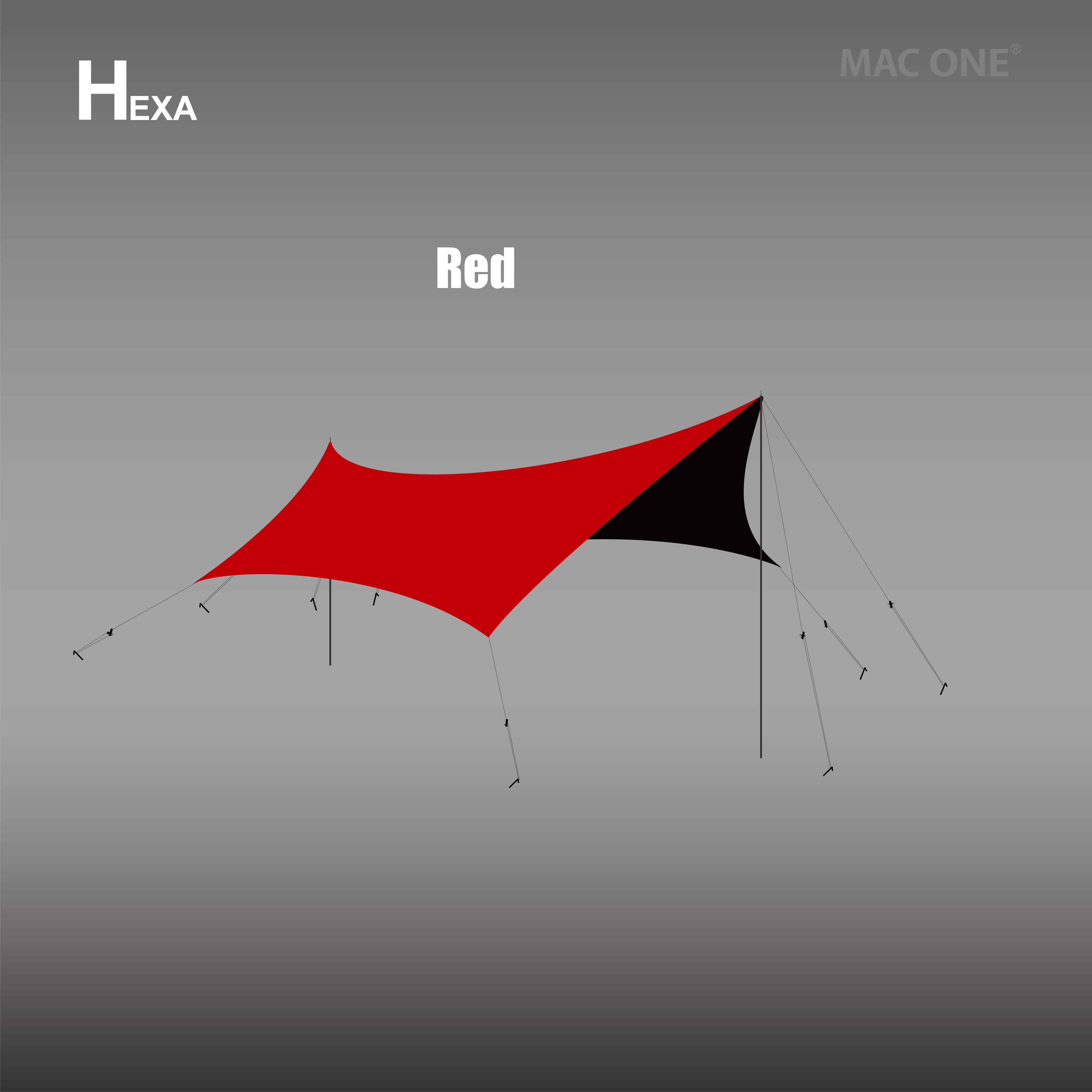 MacOne Hexa RED L – eight