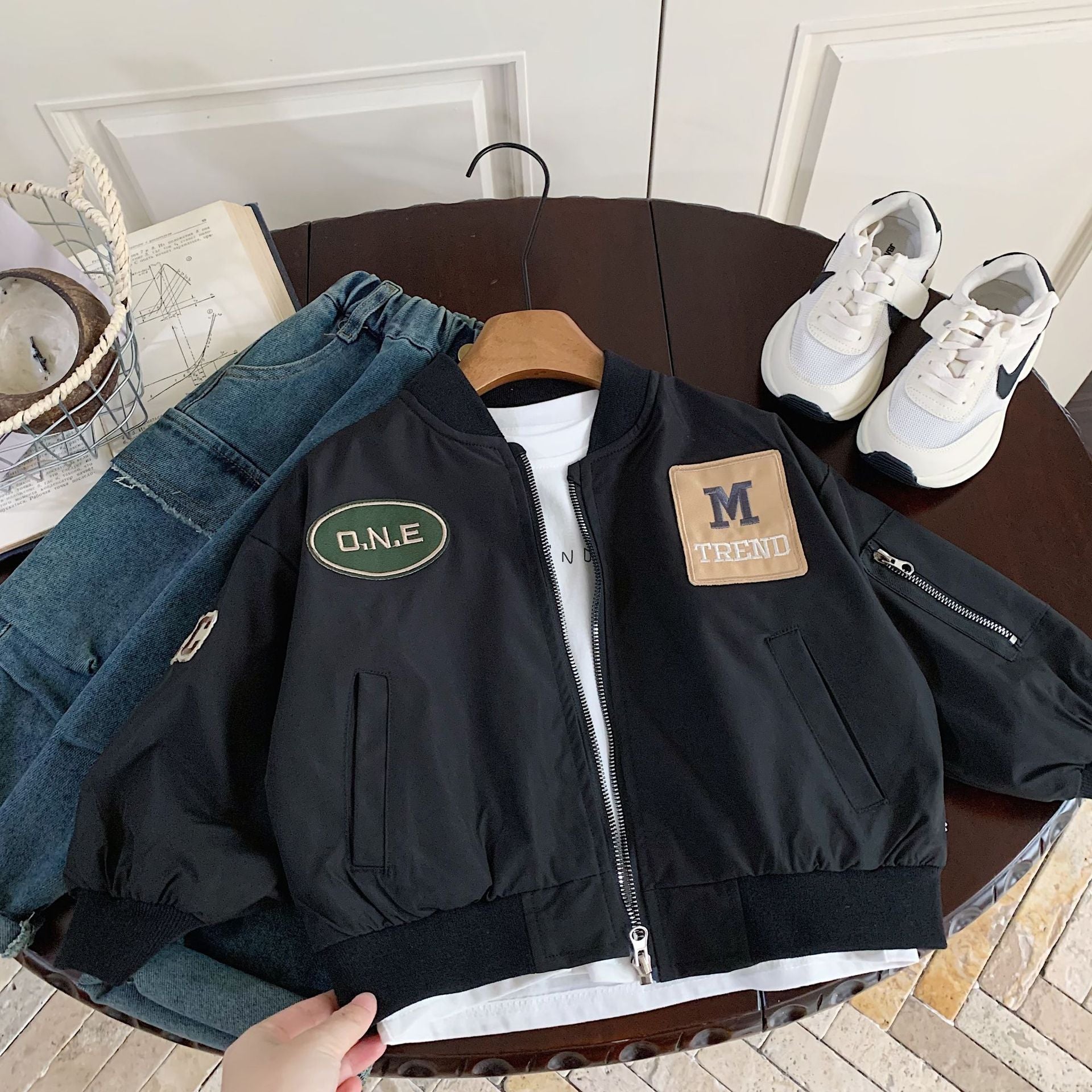 90-140】ワッペンMA-1ジャケット｜ELMO-こども服エルモ- – こども服ELMO