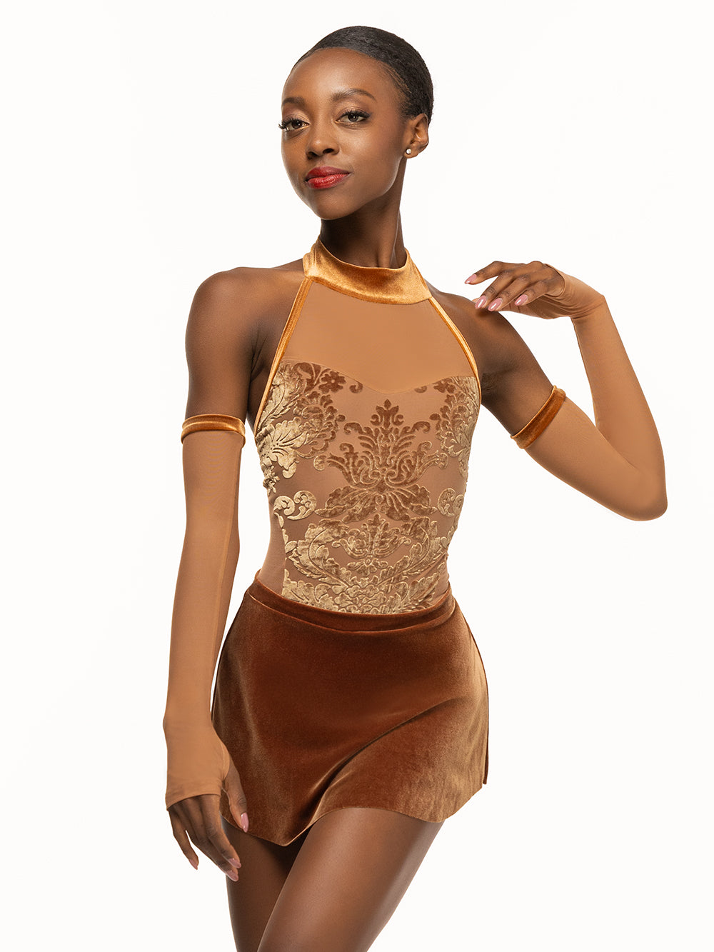 Meghan Leotard Baroque Cognac RTW | Elevé Dancewear