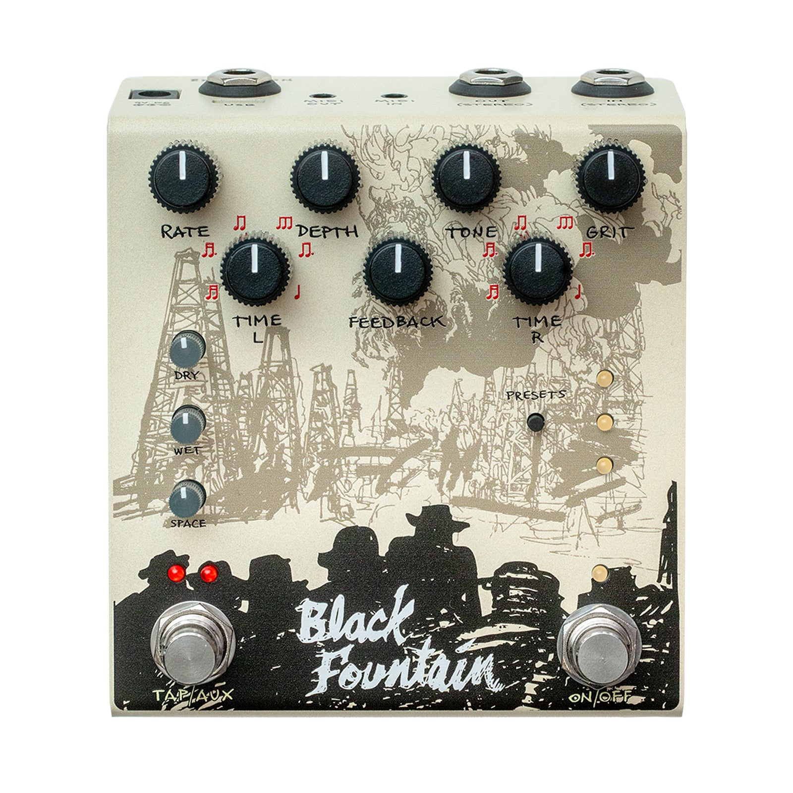 Old Blood Noise Endeavors Black Fountain Stereo Delay | Free Shipping