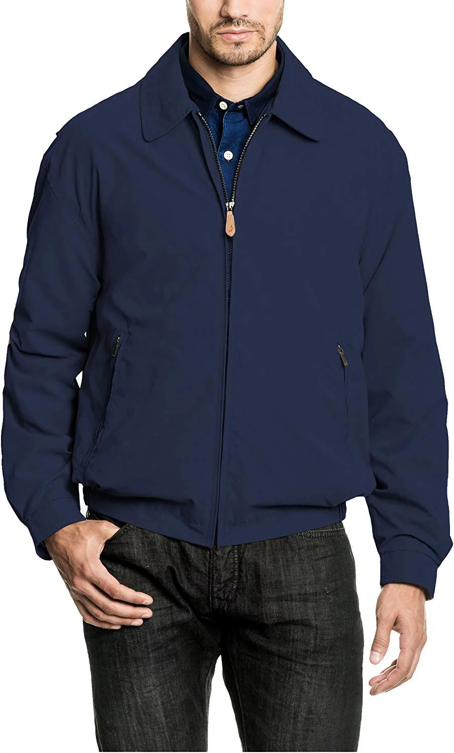 Mens Auburn London Fog Golf Zip-Front Jacket – Elite Jacket