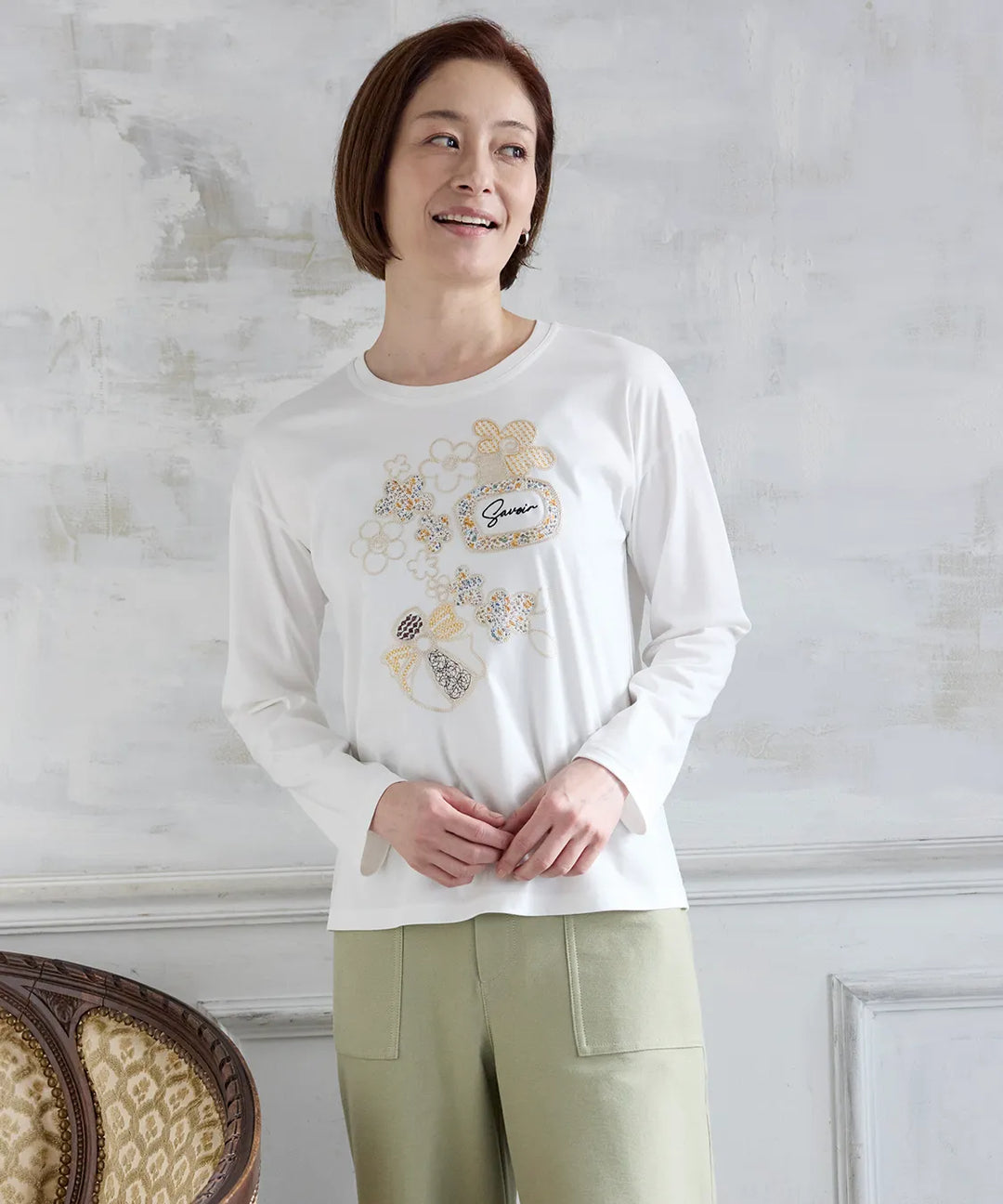 リバティ フィービースムースBDミックスプルオーバー リバティブラウス