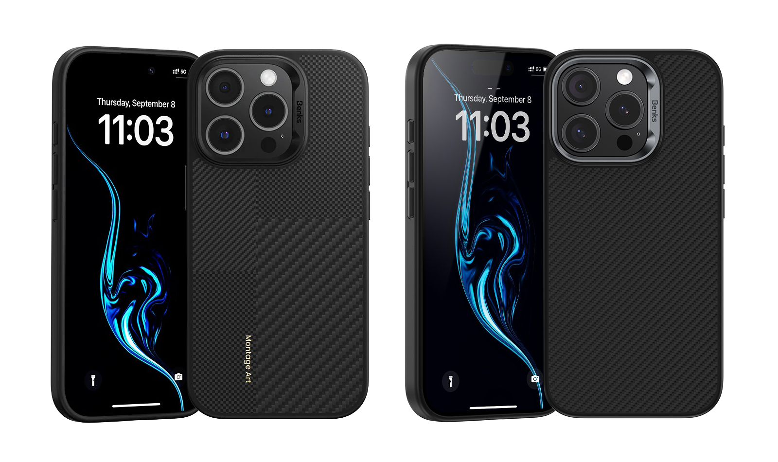 Benks（ベンクス）iPhone 16 Pro対応デュポンケブラーファイバーケース