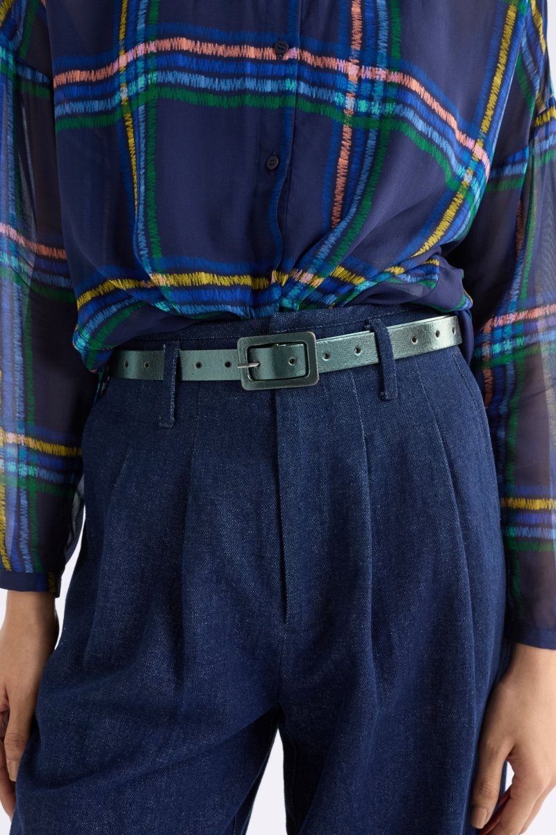 Shop The Metti Metallic Leather Belt | ELK AU