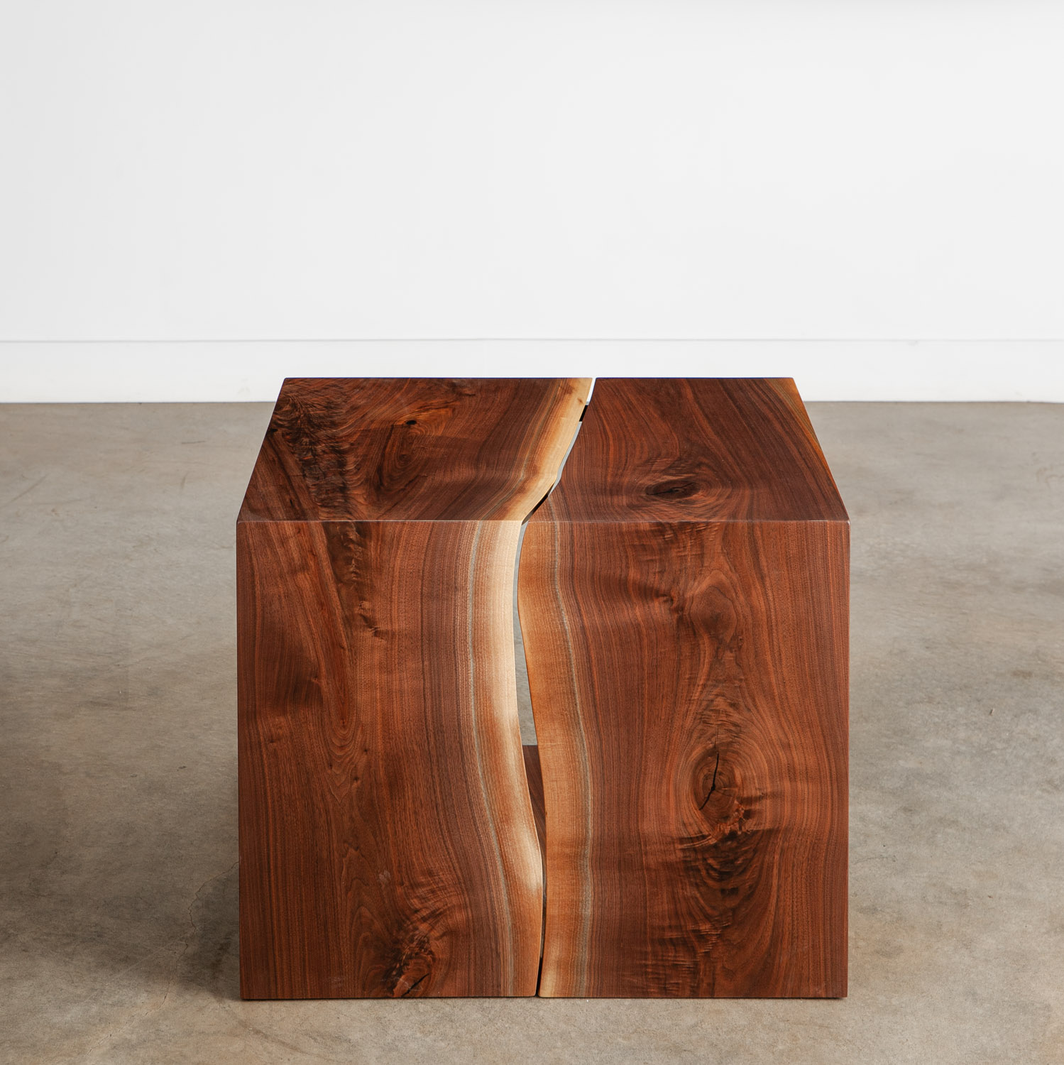 Walnut Side Table No. 172 | Elko Hardwoods | Modern Live Edge