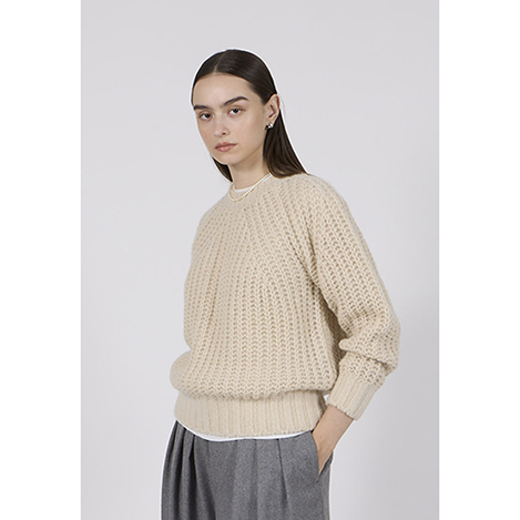 BATONER(バトナー)｜モヘア ノルディック タートルネック/ブラック の