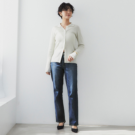 YANUK(ヤヌーク)｜飯島望未×YANUK ハイウエスト スリムテーパード