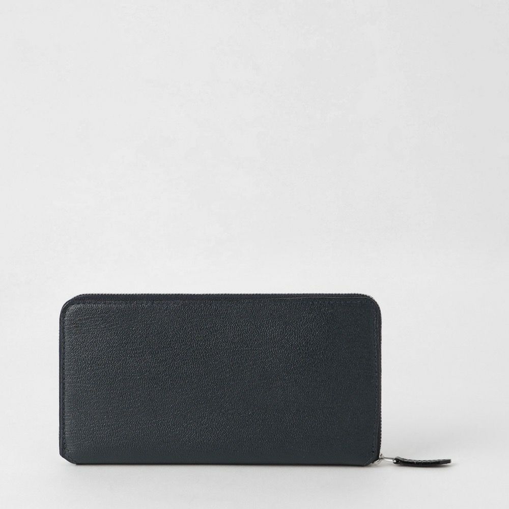 ドレスラウンドジップウォレット NAVY*WHITE | ラルコバレーノ公式通販