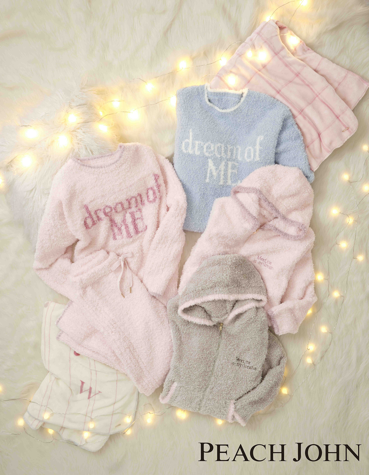 PEACH JOHN with ENHYPEN 2024」ふわふわ＆もこもこ、冬の新作ルーム