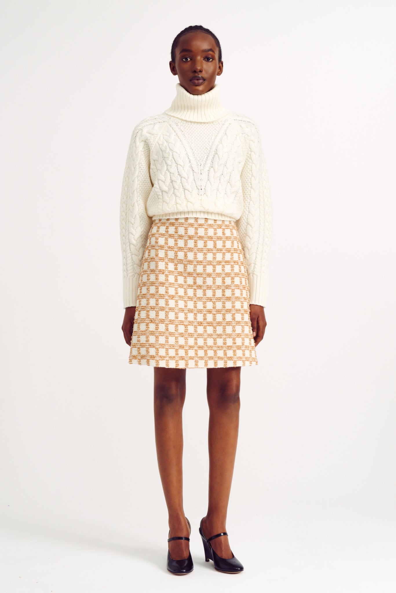 Otis Ivory Cashfeel Cable Knit Sweater | Emilia Wickstead
