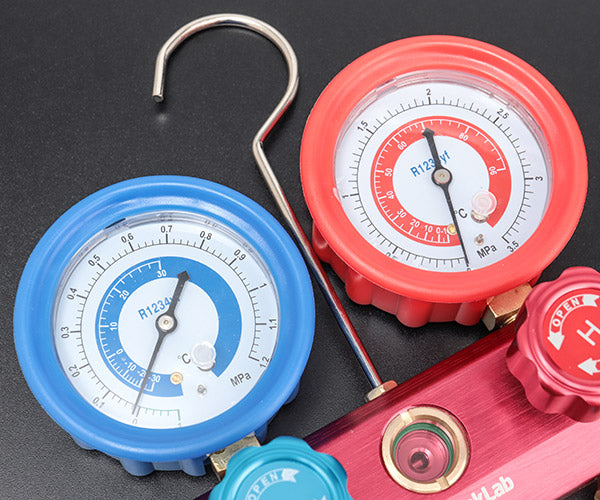 リークラボジャパン R1234YF用ゲージマニホールド 本体 LL-400-MF2