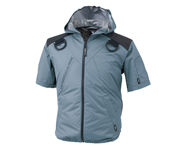 ジーベック 空調服 XE98105-43-M TM 遮熱ハーネス半袖ブルゾン フード