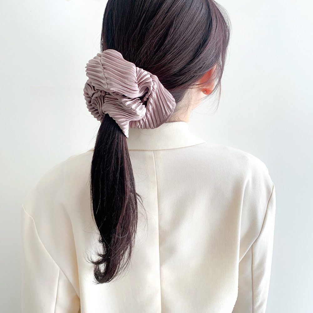 S-635) プリーツシュシュ | ビーズ・パーツなどのハンドメイドパーツ