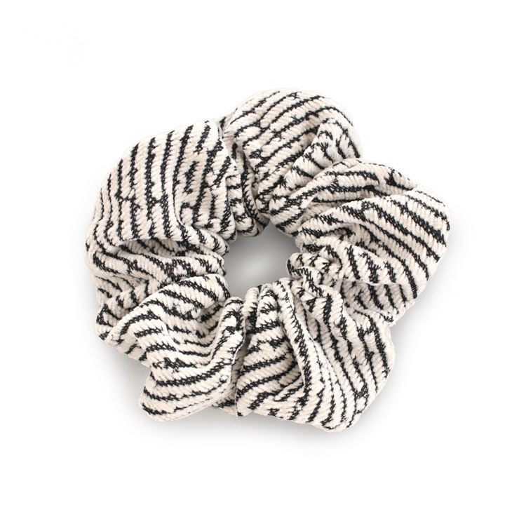 S-676) ストライプシュシュ | ビーズ・パーツなどのハンドメイドパーツ