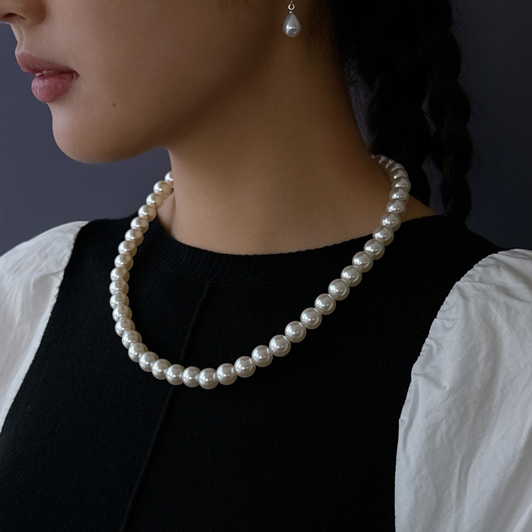 N-378) パールネックレス | ビーズ・パーツなどのハンドメイドパーツ