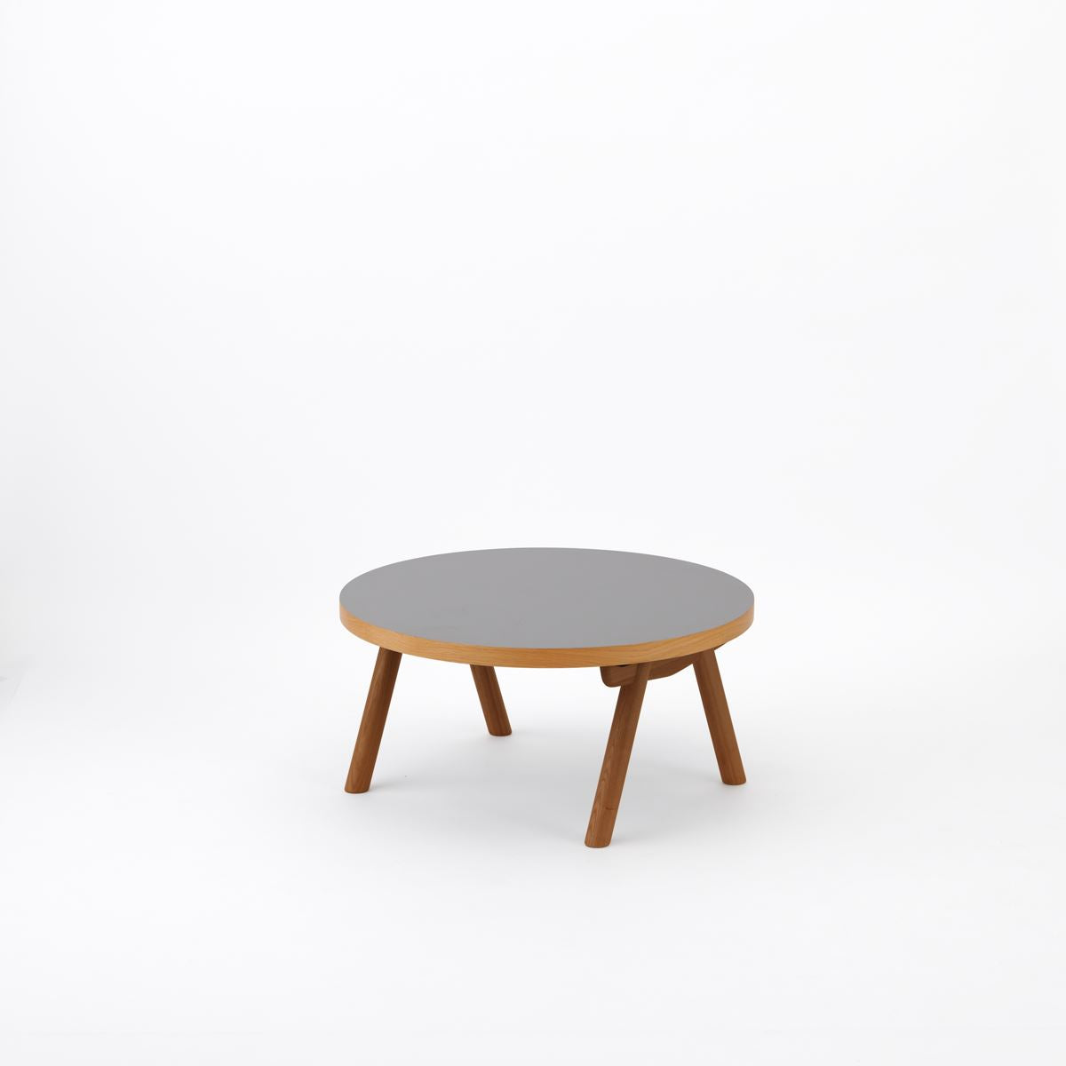 KUUM 円形ローテーブル直径85cm | メラミングレー 2~4人用 リビング